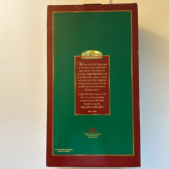 Jingle Bell Rock Vintage 1998 Singing Dancing 1st Edition Santa Tested Working - Picture 10 of 16